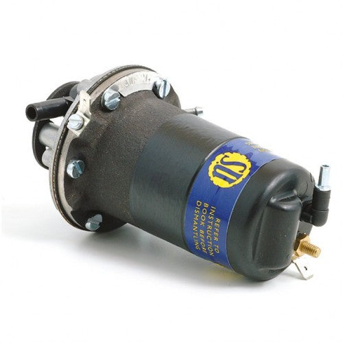 015.459 SU fuel pump for Mini and Sprite, featuring a positive earth connection and classic design.