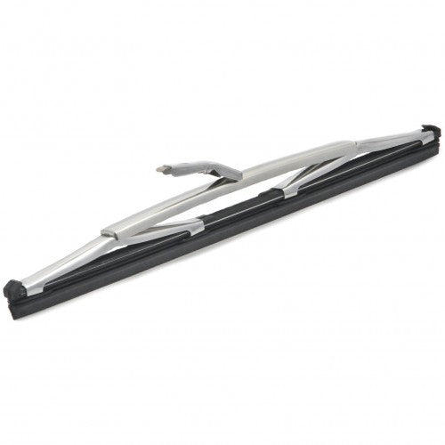 Classic and Sportscar Spares 9" wiper blade with 5mm bayonet fitting, showcasing its design and mounting details.