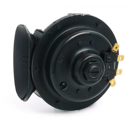 High tone windtone horn 080.221 by Classic and Sportscar Spares, featuring a sleek design and vibrant sound.