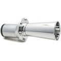 Klaxon style horn from Classic and Sportscar Spares, featuring a vintage design and classic red and chrome finish.