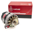 Lucas 18ACR alternator for Triumph Stag, showcasing detailed design and robust construction in the image.