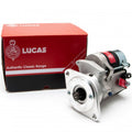 Lucas starter motor for Triumph Stag with 9-tooth pinion, showcasing its durable design and precise engineering.