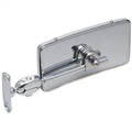 Vintage rectangular mirror with A post fitting from Classic and Sportscar Spares, showcasing sleek design and clear reflection.