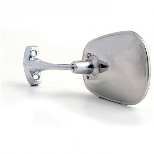 Oval flat glass exterior overtaker mirror with glass channel by Classic and Sportscar Spares.