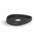 Mirror base gasket for Lucas 406 style, featuring precise cutouts and durable material for secure fit.