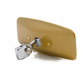 Rod mounted gold rear view mirror by Classic and Sportscar Spares, showcasing elegant design and reflective surface.