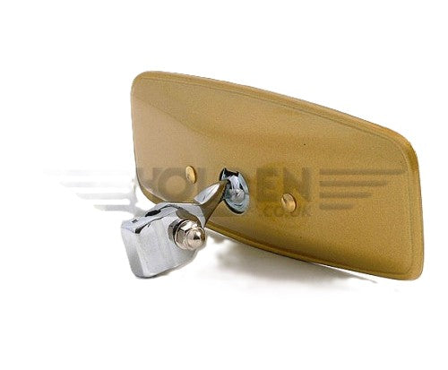 094.313 REAR VIEW MIRROR, ROD MOUNTED, GOLD