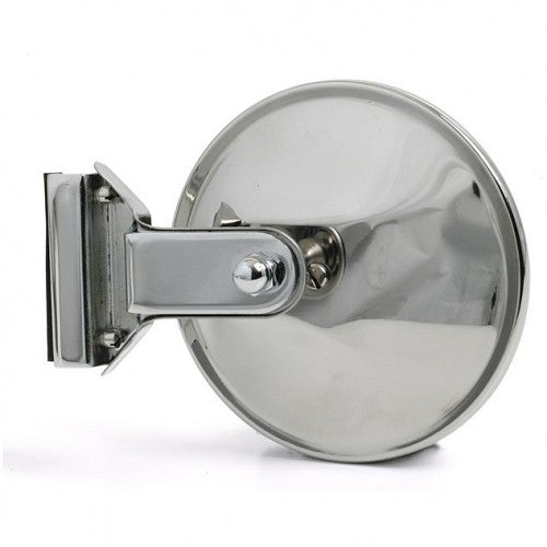 094.337 EXTERIOR OVERTAKER MIRROR GLASS CHANNEL MOUNT ROUND FLAT