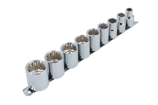 2919 WHITWORTH SOCKET SET 1/2" DRIVE  (9 PIECES)
