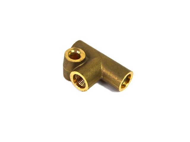 BTB657 BRASS THREE WAY BRAKE UNION