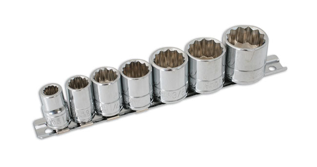 3474 WHITWORTH SOCKET SET 3/8" DRIVE (7 PIECES)