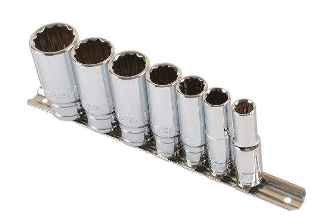 6194 WHITWORTH DEEP SOCKET SET 3/8" DRIVE (7 PIECES)