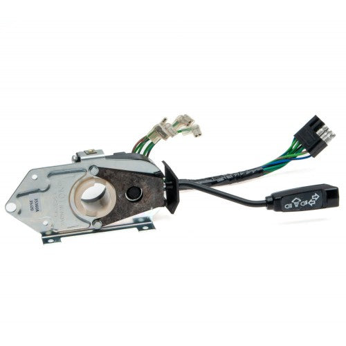 AEU2803 direction indicator flasher switch for Jaguar XJ6/12 S3, featuring clear labeling and functional design.