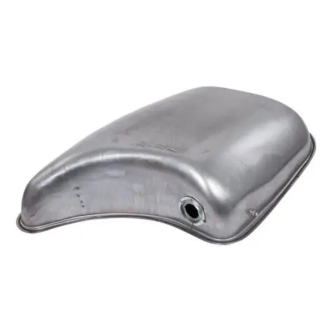 Left-hand fuel tank C40191 for XJ6 S1/S2, featuring external pumps, showing detailed design and mounting points.