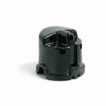 Classic and Sportscar Spares distributor cap for 4-cylinder engines with side entry and screw-in leads.