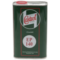 Castrol Classic Gear Oil EP140 in a 1-litre bottle, with a vintage design and clear labeling for car maintenance.