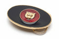 Classic and Sportscar Spares gift box with assorted automotive-themed items and decorative wrapping.