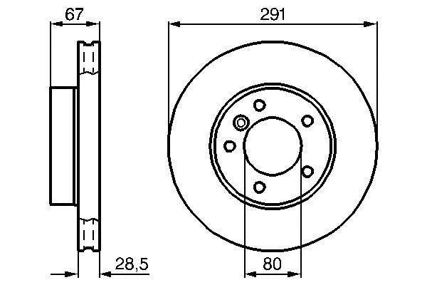 JLM20341 BRAKE DISC JAGUAR X300, LATE XJ40