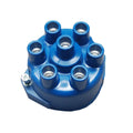 JLM9528 distributor cap for XJ6 S3, held on by screws, showcasing its detailed design and sturdy construction.