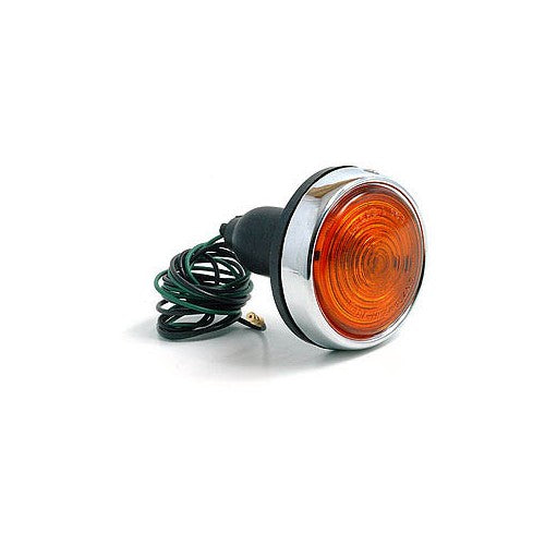 Front view of LUCAS FLASHER LAMP MK2 for DAIMLER, showcasing the classic design and details.
