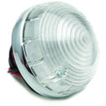 Clear double contact side/flasher lamp L691/2C by Classic and Sportscar Spares, showcasing its sleek design and functionality.
