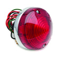 Classic and Sportscar Spares L691/2D Lucas type rear lamp, double contact design with a vibrant red lens.