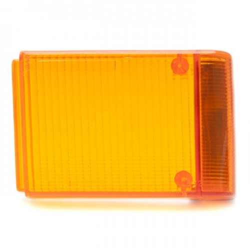 Classic and Sportscar Spares TR6 left-hand rear indicator lens, showcasing clear lens design and mounting features.