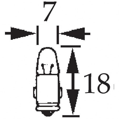 LLB281 WARNING LIGHT GLOBE