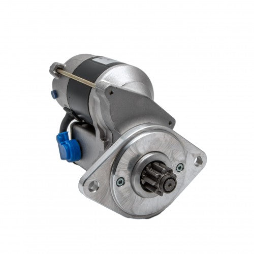 RAC408 starter motor for Jaguar MKII and XK150, showcasing its robust design and electrical connections.