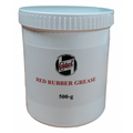 Castrol Red Rubber Grease 500 grams in a container, featuring a vibrant red color and labeled packaging.