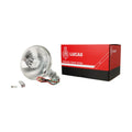 SFT576 foglamp assembly for Jaguar XK150, MK 1, MK 7, and MK 9 showcasing its sleek design and mounting features.