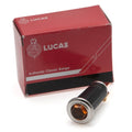 Amber DASH warning lamp SPB391 by Lucas, featuring a sleek design suitable for classic and sports cars.