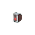 Classic and Sportscar Spares ST51/C rear lamp in 'D' style chrome finish without bar, showcasing sleek design and details.