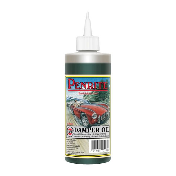 Penrite SU Damper Oil 150mL bottle, featuring a vintage design for classic car restoration.