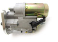 RAC447 starter motor for Land Rover 2.3 and 2.5 diesel engines, showcasing the compact design and mounting points.
