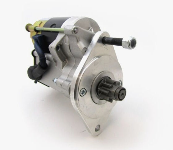 RAC403 starter motor for MG Midget, Healey Sprite, Austin A Series inline engine in a detailed view.