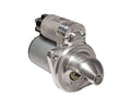 RAC528 starter motor for Classic Mini with Verto flywheel, showcasing compact design and quality craftsmanship.