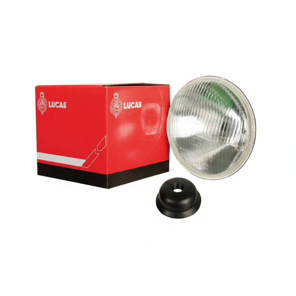 LUB328 Lucas 7 inch Headlight, Rhd, Main and Dip. H4. Jaguar, MG, Triumph etc