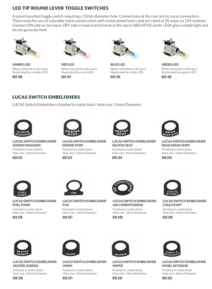SWITCHES COLLECTION CATALOGUE
