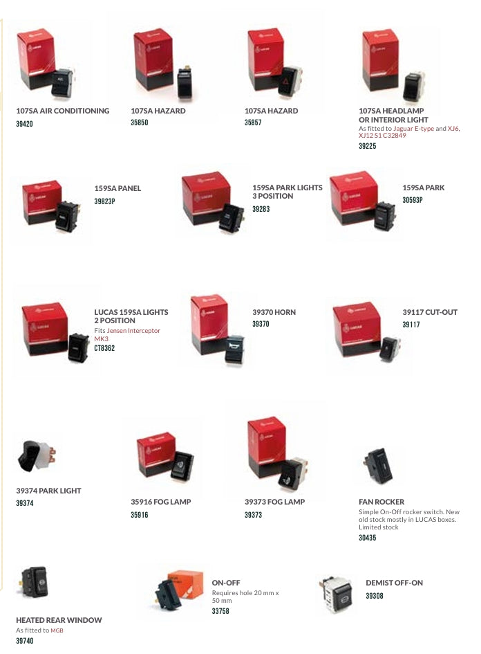 SWITCHES COLLECTION CATALOGUE
