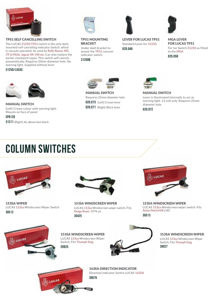 SWITCHES COLLECTION CATALOGUE