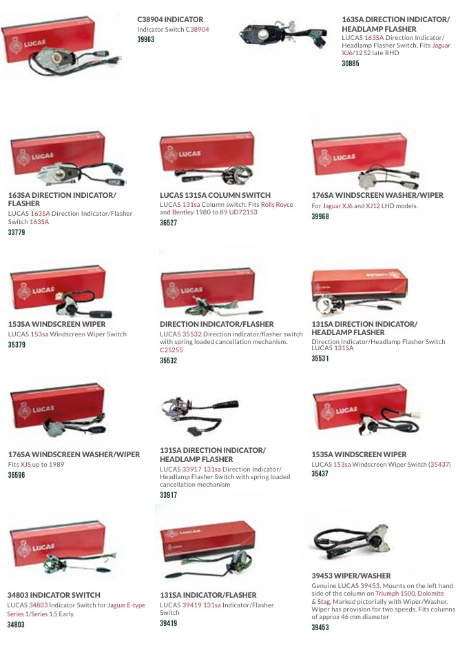 SWITCHES COLLECTION CATALOGUE