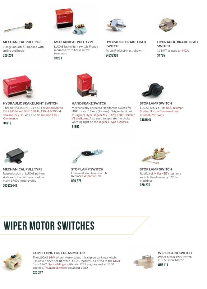 SWITCHES COLLECTION CATALOGUE