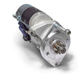 RAC103 starter motor for Triumph TR2, TR3, and early TR3A with pre bolt-on ring gear, showcasing its design and features.