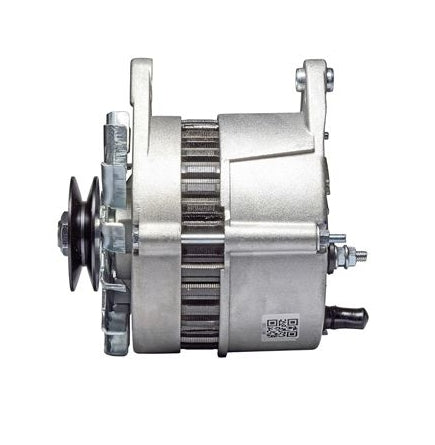 RAC057 Lucas style A127 55AMP alternator, left-hand side view, suitable for classic cars.