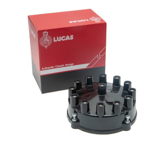 JLM9527 distributor cap for Jaguar V12 engine, showcasing detailed design and quality craftsmanship.