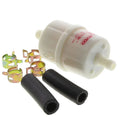 Z153K inline fuel filter by Classic and Sportscar Spares, featuring a cylindrical design and clear housing for fuel visibility.