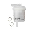 Z92 Inline Fuel Filter by Classic and Sportscar Spares, showcasing the filter's design and connection points.