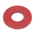 AUC2089 Fibre Washer for SU Carburettor by Classic and Sportscar Spares, showing its circular design and textured surface.