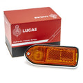 Front left sidemarker lamp for MGB and TVR, model L824/54921, showing clear lens and mounting details.